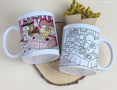 Arquivo Digital Caneca para Colorir Bobbie Goods