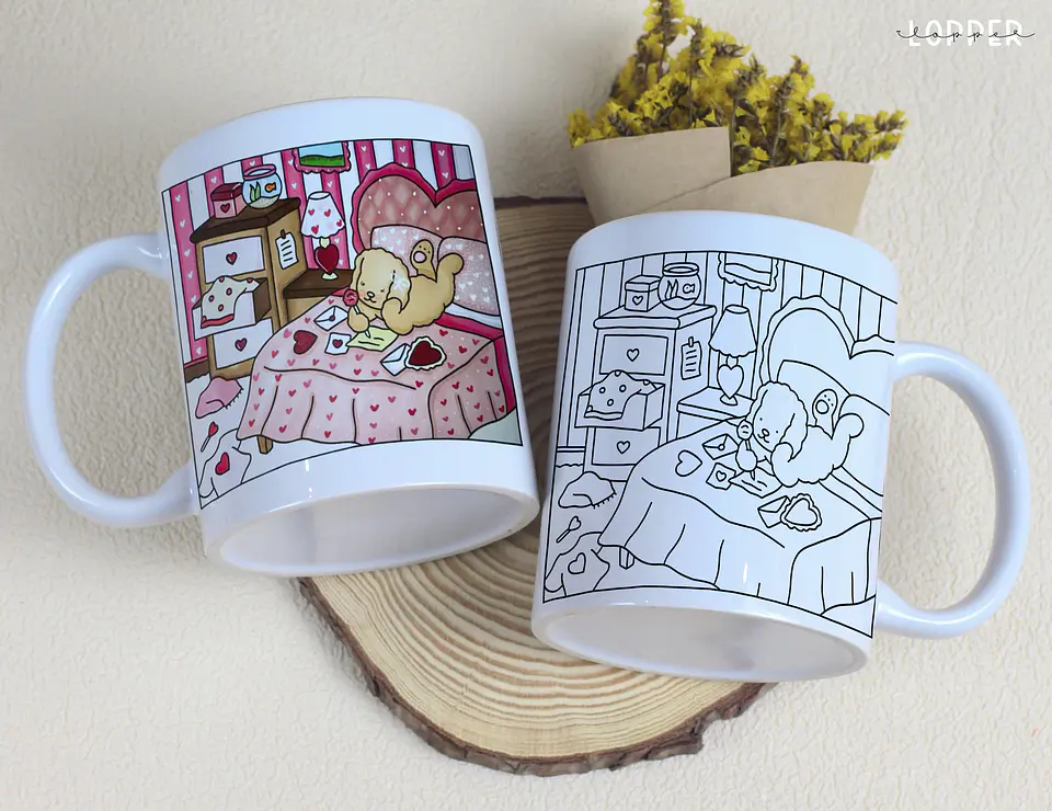 Arquivo Digital Caneca para Colorir Bobbie Goods 1