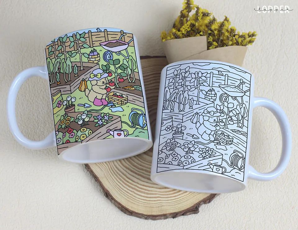 Arquivo Digital Caneca para Colorir Bobbie Goods 5