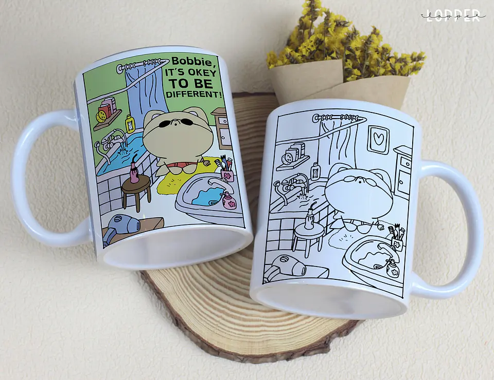 Arquivo Digital Caneca para Colorir Bobbie Goods 7