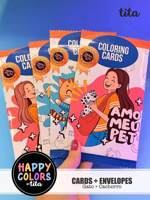 Arquivo de Corte Cards + Envelopes Gatos e Cachorros