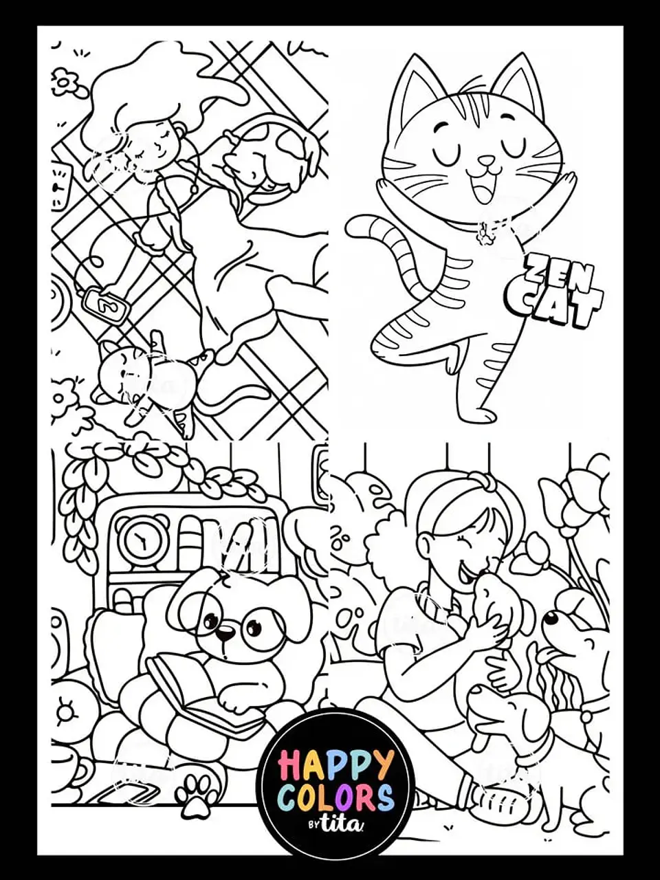 Arquivo de Corte Cards + Envelopes Gatos e Cachorros 4
