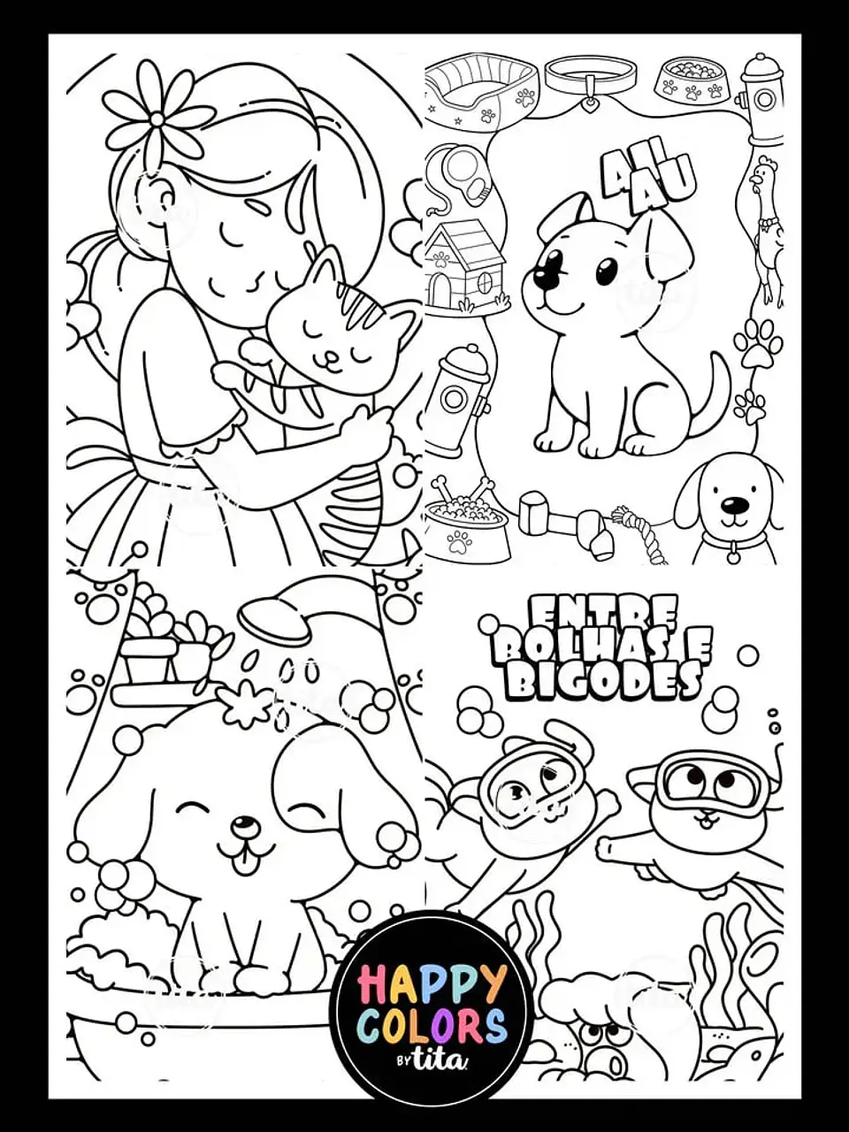 Arquivo de Corte Cards + Envelopes Gatos e Cachorros 7