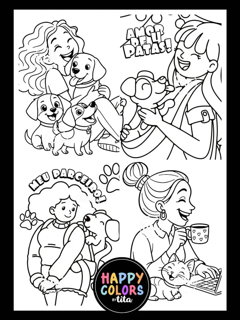 Arquivo de Corte Cards + Envelopes Gatos e Cachorros 8
