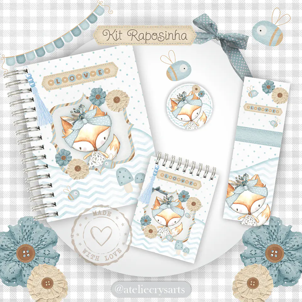 Arquivo Digital Combo Kit Raposinhas 2