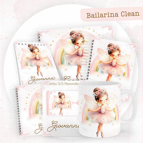 Arquivo Digital Kit Maternidade Bailarina Clean
