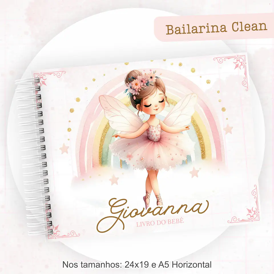 Arquivo Digital Kit Maternidade Bailarina Clean 3