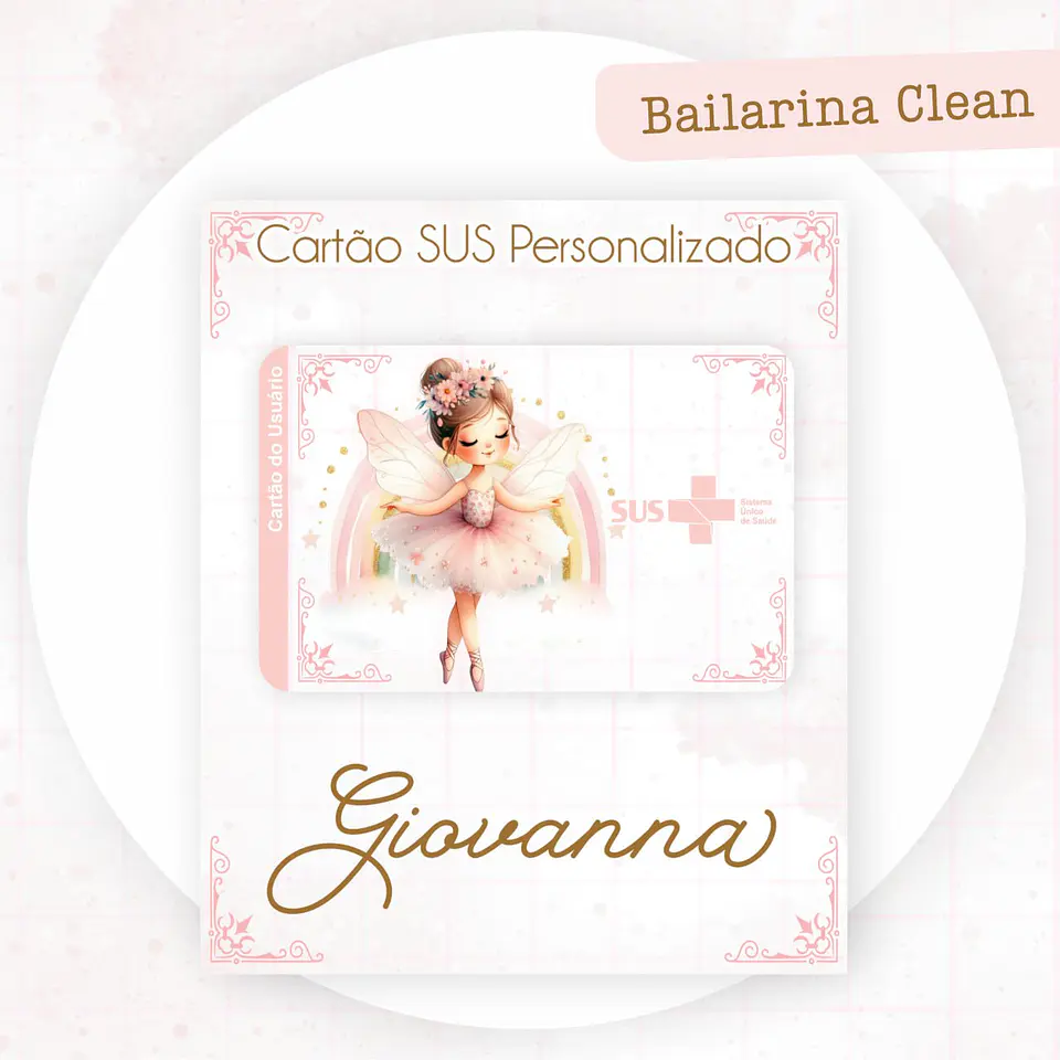 Arquivo Digital Kit Maternidade Bailarina Clean 5