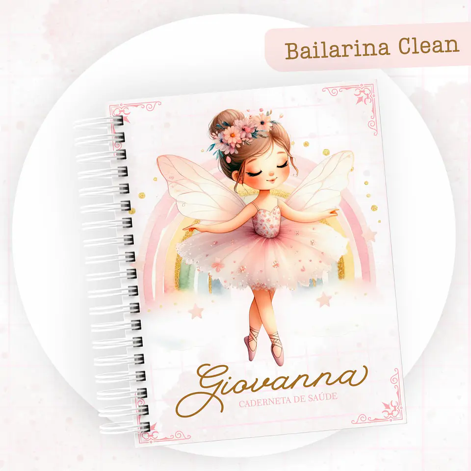 Arquivo Digital Kit Maternidade Bailarina Clean 9