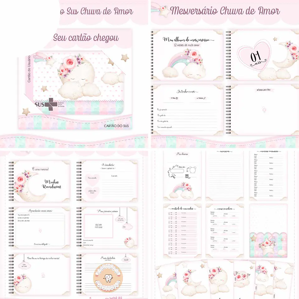 Arquivo Digital Kit Baby Chuva de Amor 3