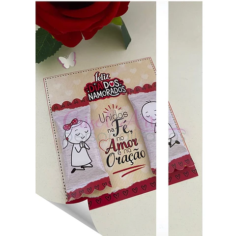 Arquivo de Corte Dia dos Namorados Kit Card e Adesivo para Balinhas