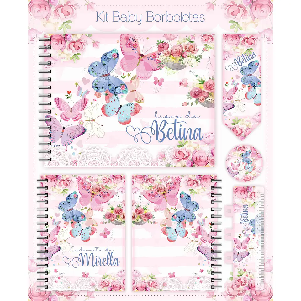 Arquivo Digital Kit Baby Borboletas 1