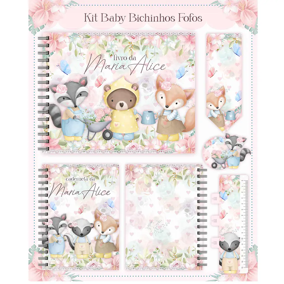 Arquivo Caderneta E Livro Bebe Bichinhos Fofinhos 1