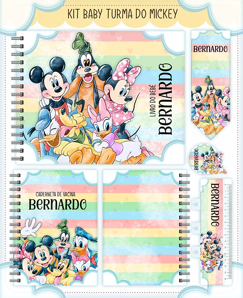 Arquivo Digital Kit Baby Turma do Mickey
