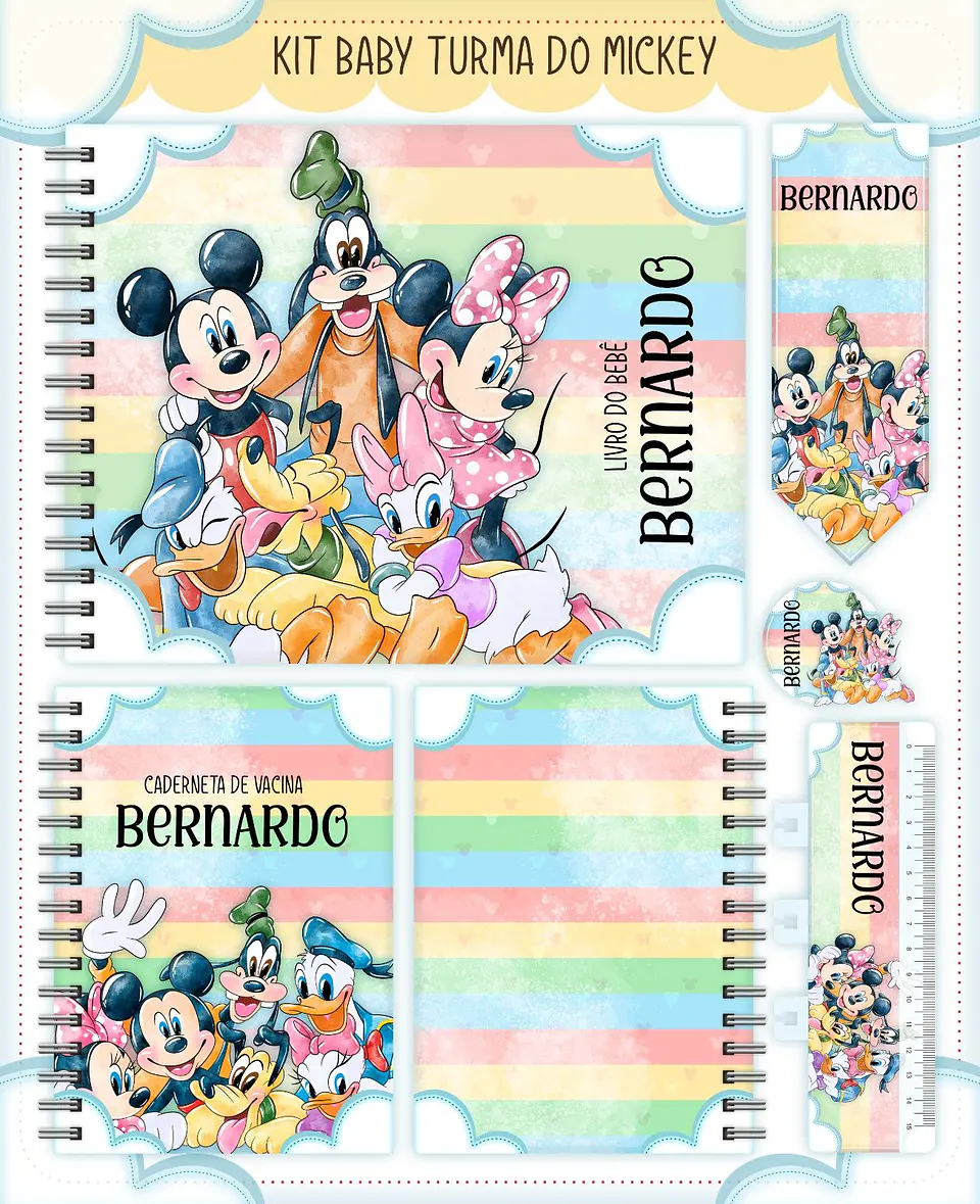 Arquivo Digital Kit Baby Turma do Mickey 1