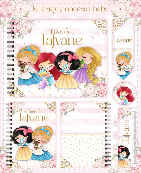 Arquivo Digital Kit Baby Princesas Baby