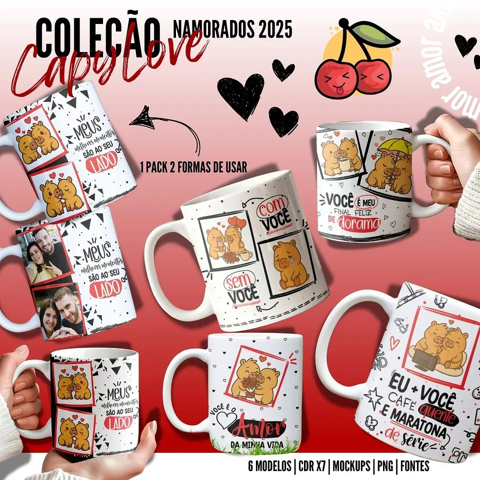 Arquivo Digital Coleção Dia dos Namorados Canecas Capylove 2
