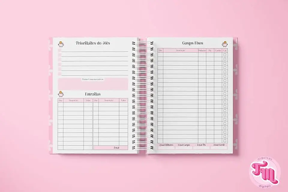 Arquivo Digital Planner Financeiro Permanente 4