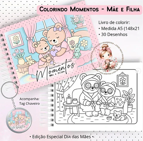 Arquivo Digital Colorindo Momentos Mãe e Filha