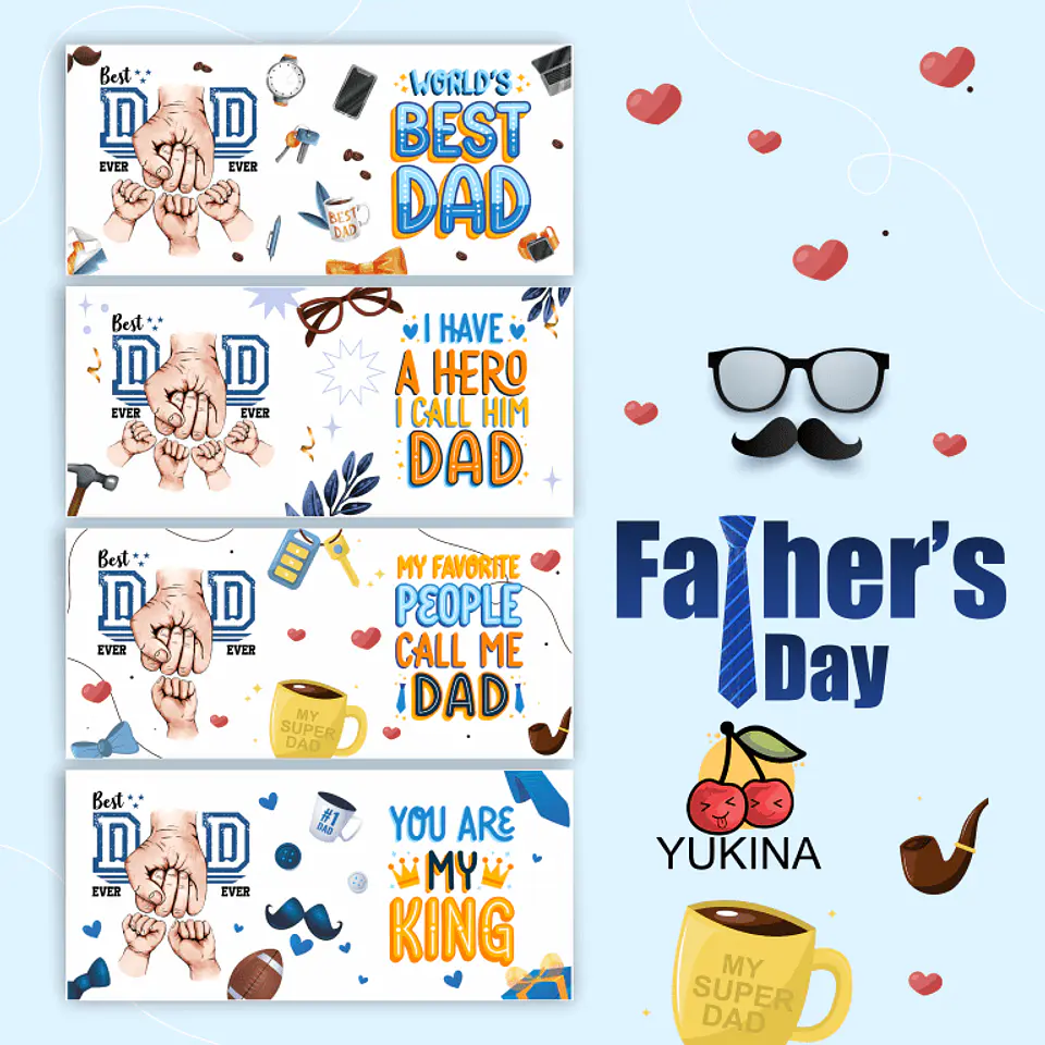 Arquivo Digital Sublimação Father Day Caneca Dia dos Pais 2