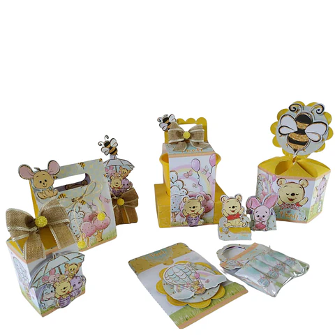 Arquivo de Corte Kit Festa Ursinho Pooh
