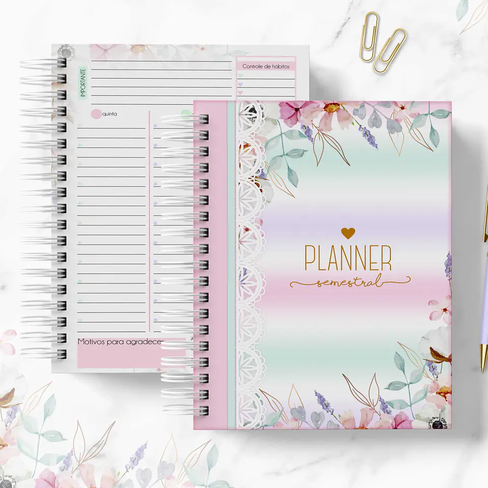 Arquivo Digital Planner Semestral Permanente 1