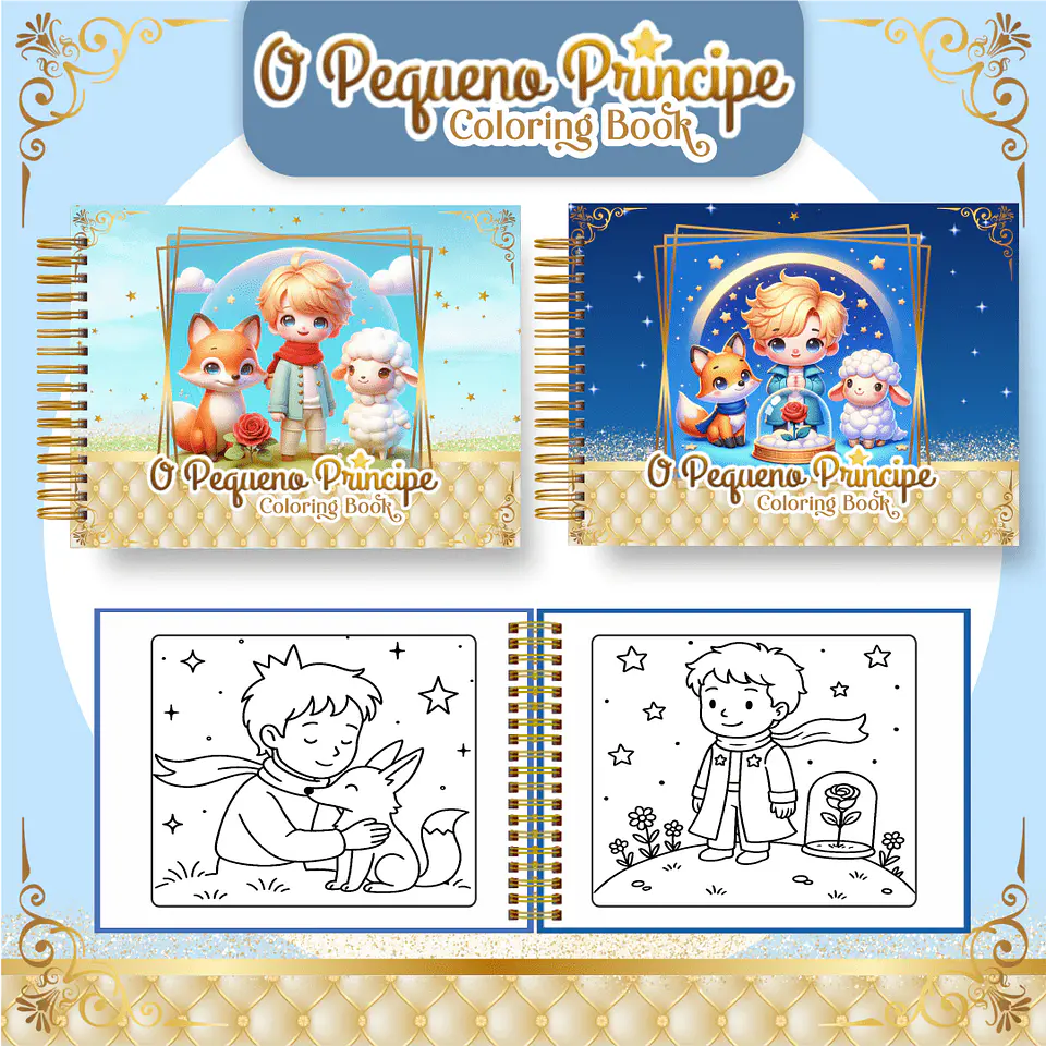 Arquivo Digital Livro de Colorir Pequeno Príncipe 1