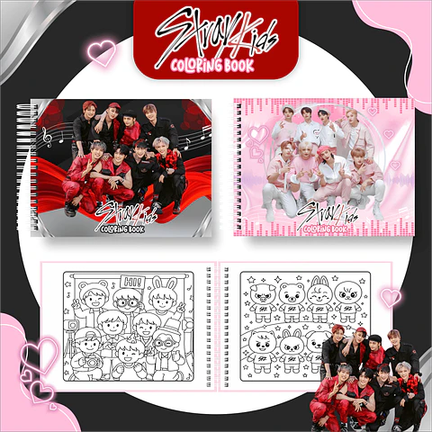 Arquivo Digital Livro de Colorir Stray Kids