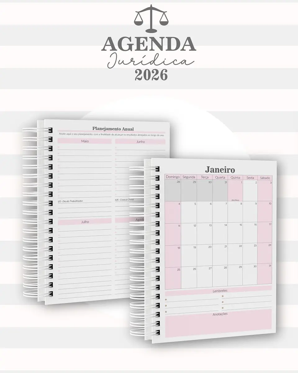 Arquivo Digital Encadernação Agenda Juridica 2026 7