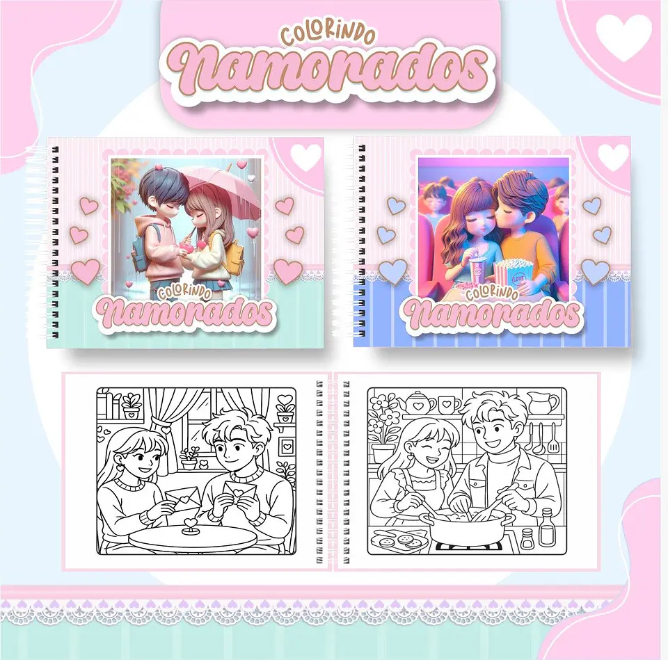Arquivo Digital Livro de Colorir Dia dos Namorados 1
