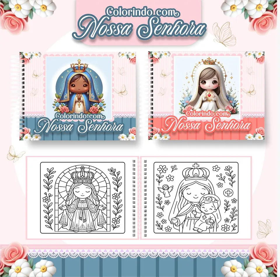 Arquivo Digital Livro de Colorir Nossa Senhora 2