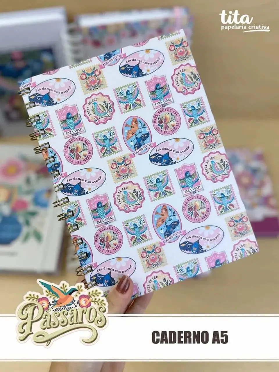 Arquivo Digital Combo Encadernação Pássaros - Permanente + Datado 2026 8