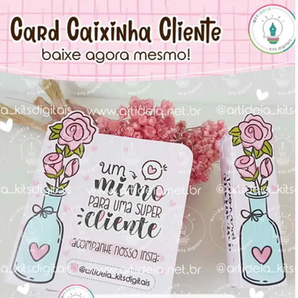 Arquivo de corte Card Caixinha Cliente 1