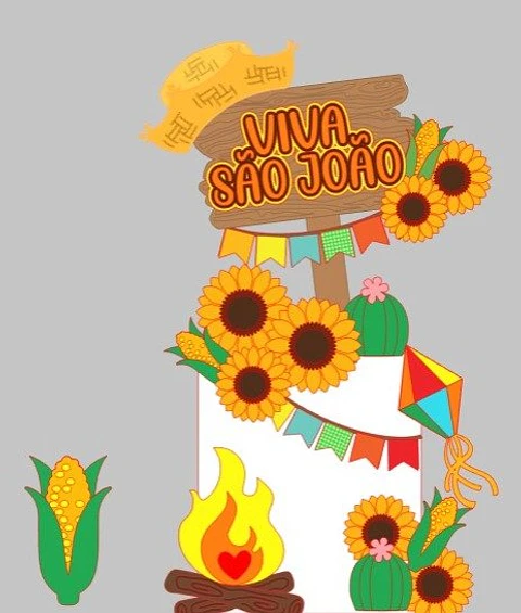 Arquivo de corte Topo Festa Junina