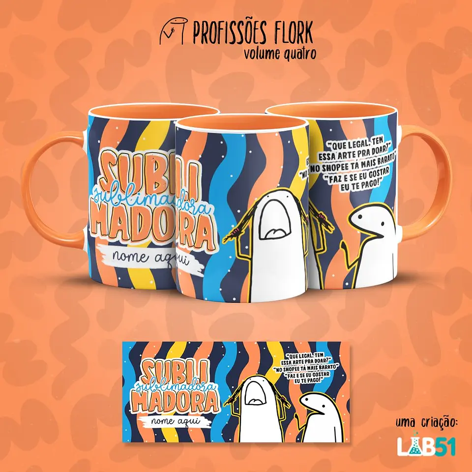 Arquivo Sublimação Pack Profissões Flork 2