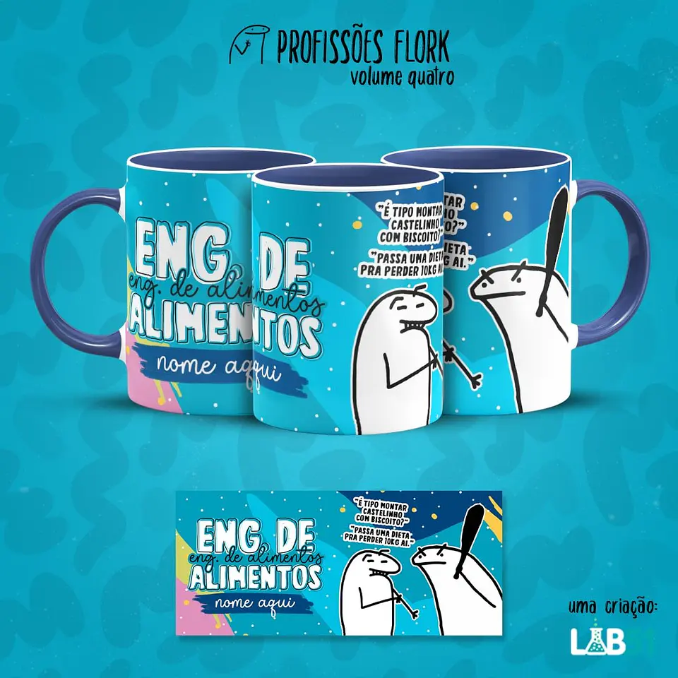 Arquivo Sublimação Pack Profissões Flork 3