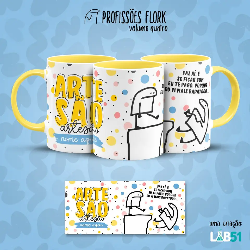 Arquivo Sublimação Pack Profissões Flork 10
