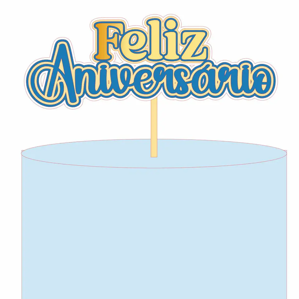 Arquivo de Corte Topo Feliz Aniversario 1