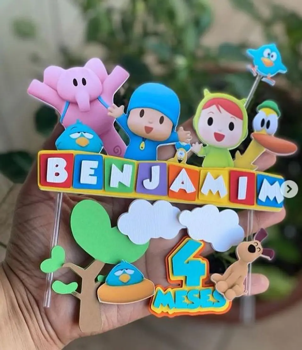 Arquivo de Corte Topo de Bolo Pocoyo 1
