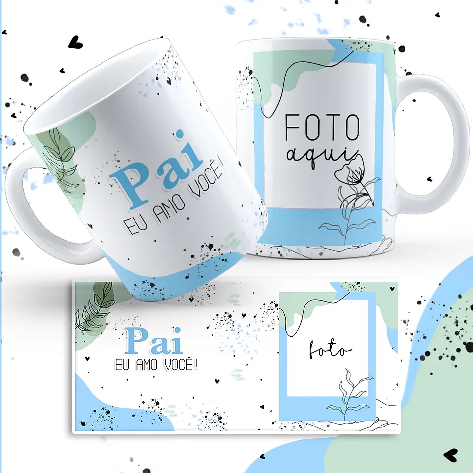 Arquivo Digital Sublimação Canecas Familia e Dindos 7