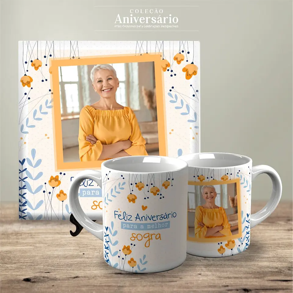 Arquivo Digital Sublimação Canecas e Azulejos Coleção Aniversario 3