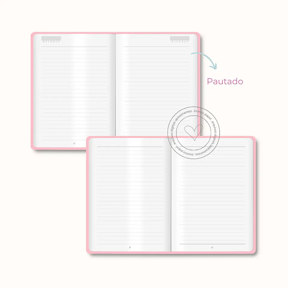 Arquivo Digital Miolo Caderno A5 Costura 1