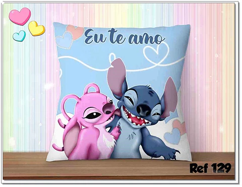 Arquivo Digital Kit Almofadas Stitch Namorados