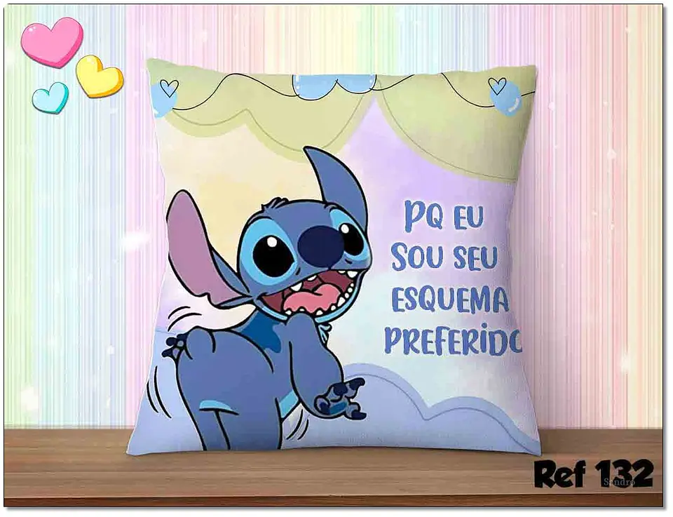 Arquivo Digital Kit Almofadas Stitch Namorados 4