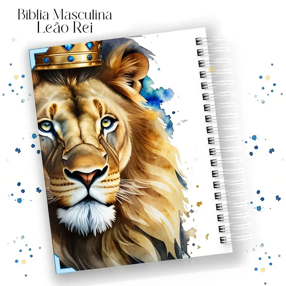 Arquivo Digital Combo Bíblia Masculina Leão Rei 1
