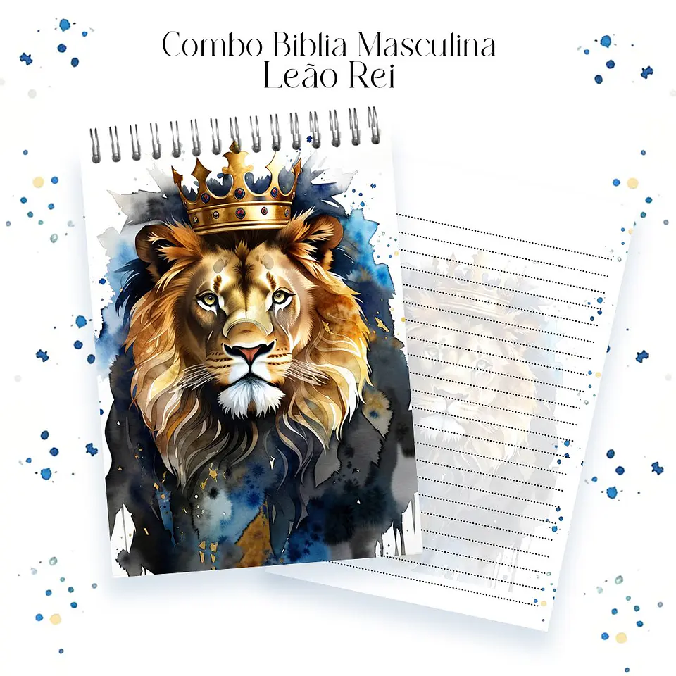 Arquivo Digital Combo Bíblia Masculina Leão Rei 4