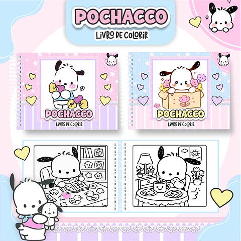 Arquivo Digital Livro de Colorir Pochacco