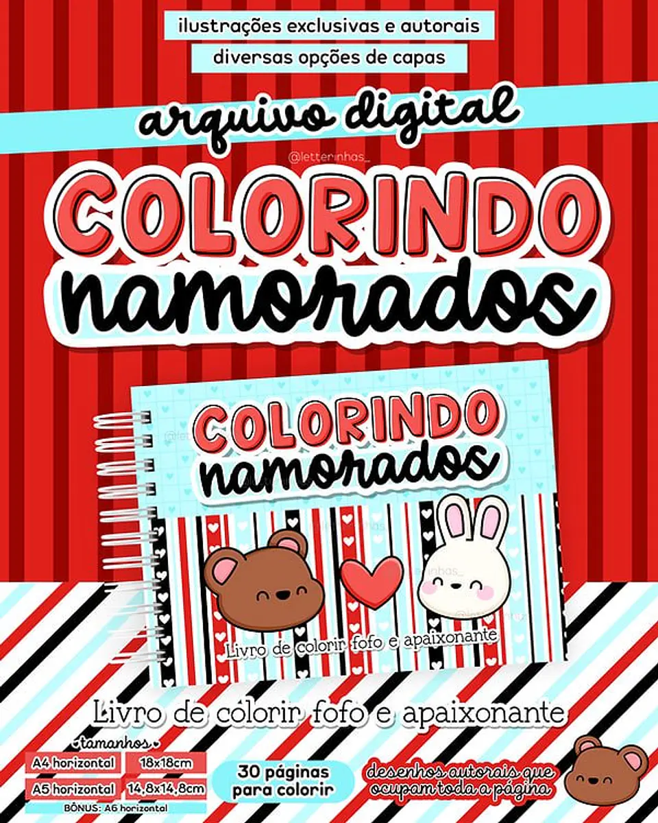Arquivo Digital Livro de Colorir Colorindo Namorados 1