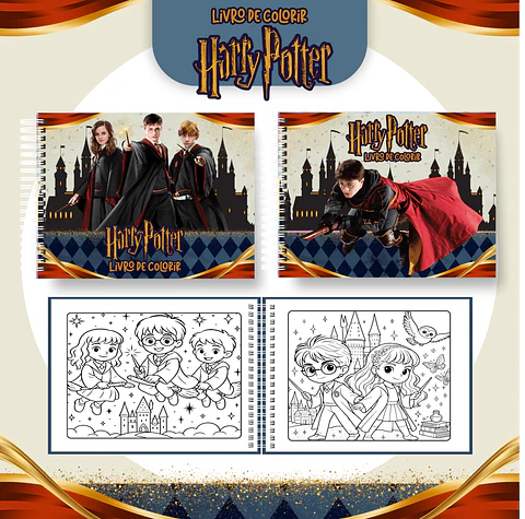Arquivo Digital Livro de Colorir Harry Potter