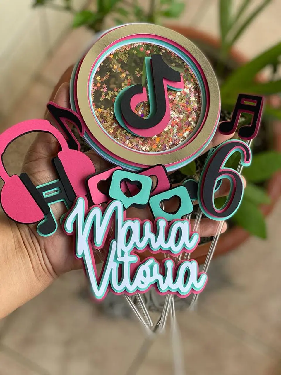 Arquivo de Corte Topo de Bolo TikTok 1